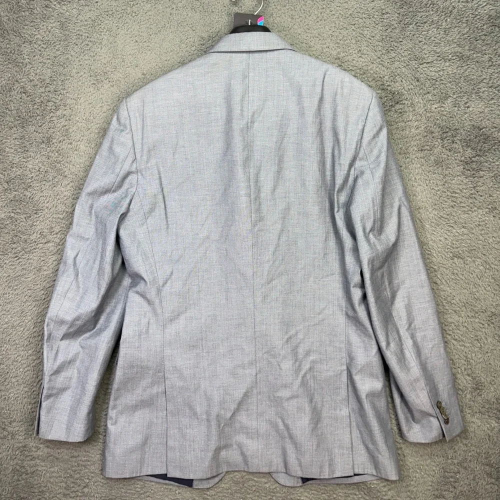 Banana Republic Blazer Men 44L Gray  Marzotto Italian Fabric Sport Coat
